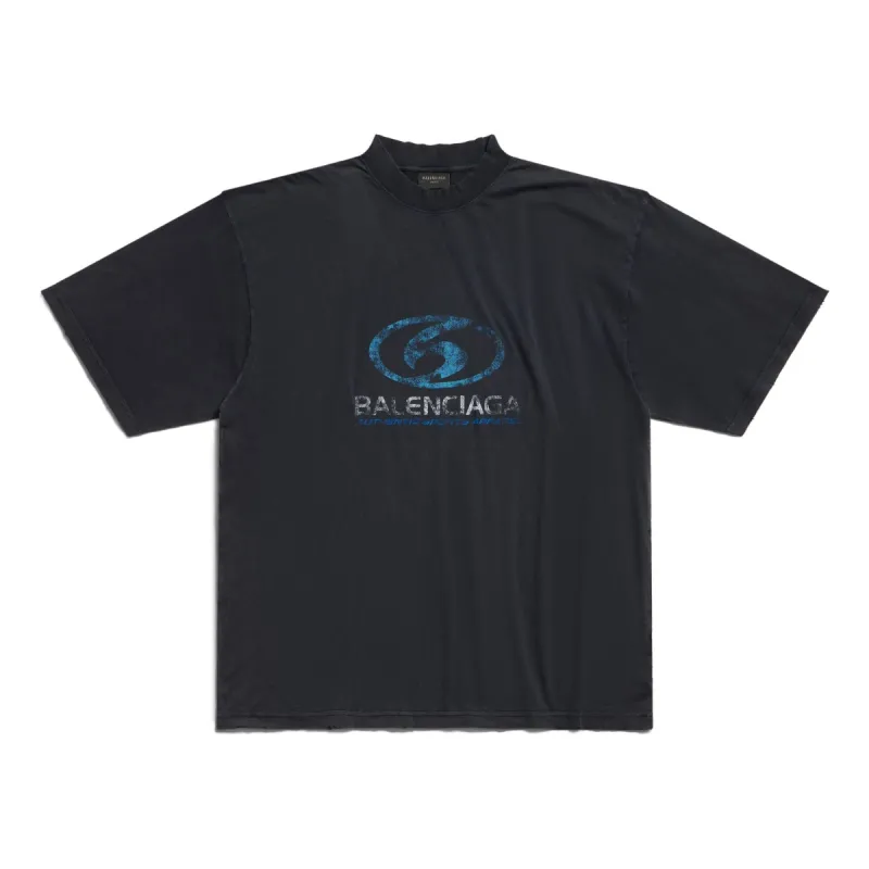 Balenciaga Surfer T-shirt Medium Fit 'Black Blue' 764235TPVM31412 sold by KicksCrew