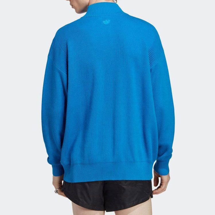 adidas Originals Logo Patch Sweater 'Blue' IA2499 sold by KicksCrew product image thumbnail 4