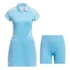 (WMNS) adidas Ultimate365 Short Sleeve Dress 'Light Blue' IN9914 sold by KicksCrew
