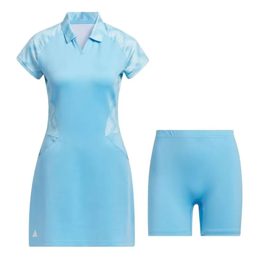 (WMNS) adidas Ultimate365 Short Sleeve Dress 'Light Blue' IN9914 sold by KicksCrew