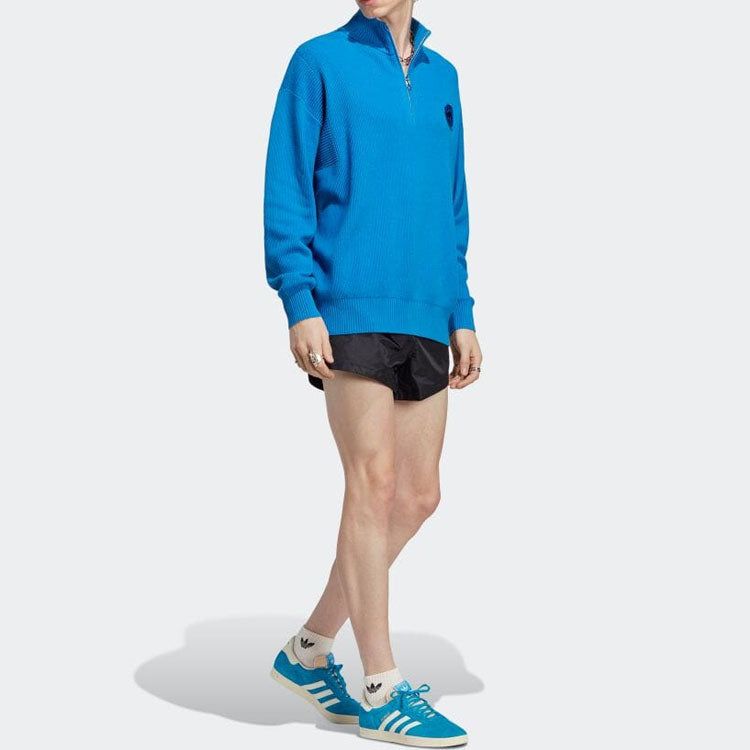adidas Originals Logo Patch Sweater 'Blue' IA2499 sold by KicksCrew product image thumbnail 2
