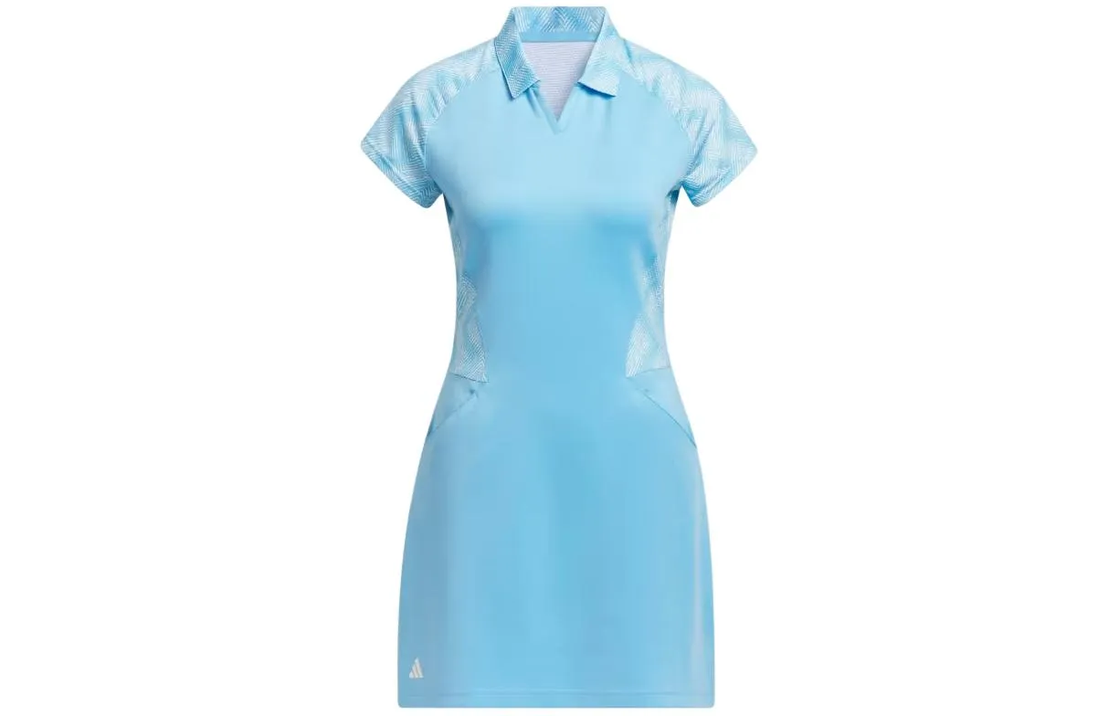 (WMNS) adidas Ultimate365 Short Sleeve Dress 'Light Blue' IN9914 sold by KicksCrew product image thumbnail 2