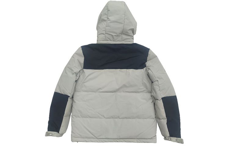 New Balance Windproof Hooded Down Jacket 'Grey Black' AMJ24377-PAA sold by KicksCrew product image thumbnail 2