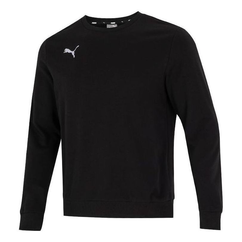 Puma ESS Logo Crew Sweater 'Black' 656933-03 sold by KicksCrew
