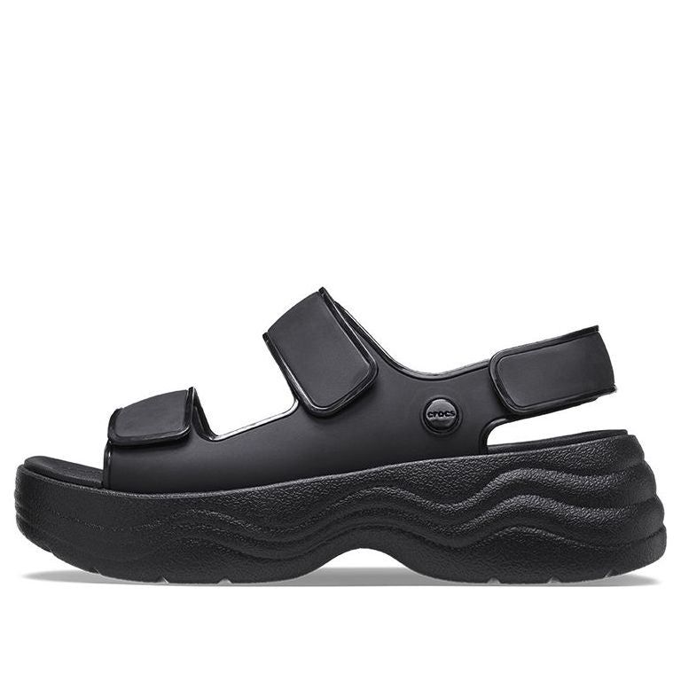 (WMNS) Crocs Skyline Sandals 'Black' 208183-001 sold by KicksCrew