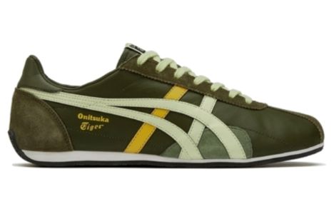 Onitsuka Tiger Runspark Shoes 'Olive Green Lime' 1183B480-300 sold by KicksCrew