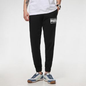 Puma SS21 Logo Sports Pants 'Black' 847589-01 sold by KicksCrew