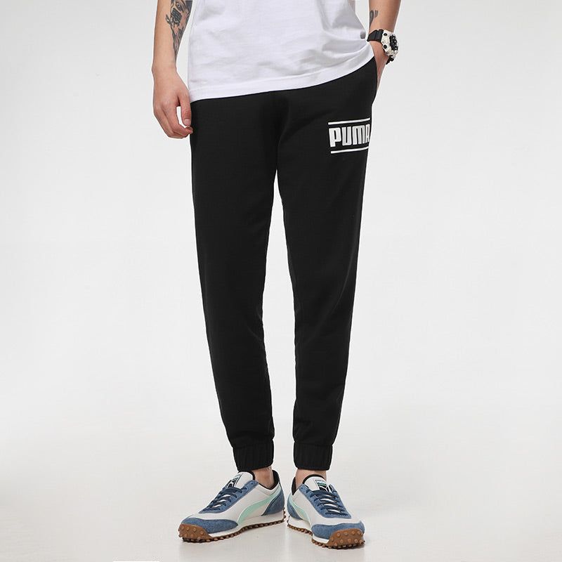 Puma SS21 Logo Sports Pants 'Black' 847589-01 sold by KicksCrew product image thumbnail 3