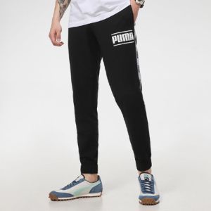 Puma SS21 Logo Sports Pants 'Black' 847589-01 sold by KicksCrew