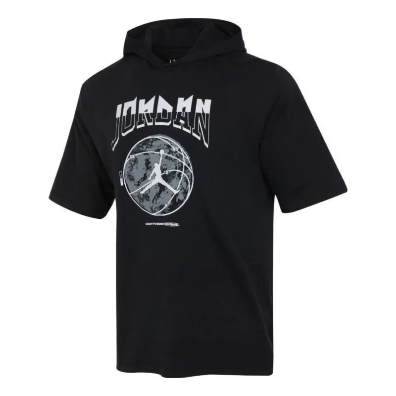 Air Jordan Sportswear Hoody Crew T-Shirt 'Black' FB7428-010 sold by KicksCrew