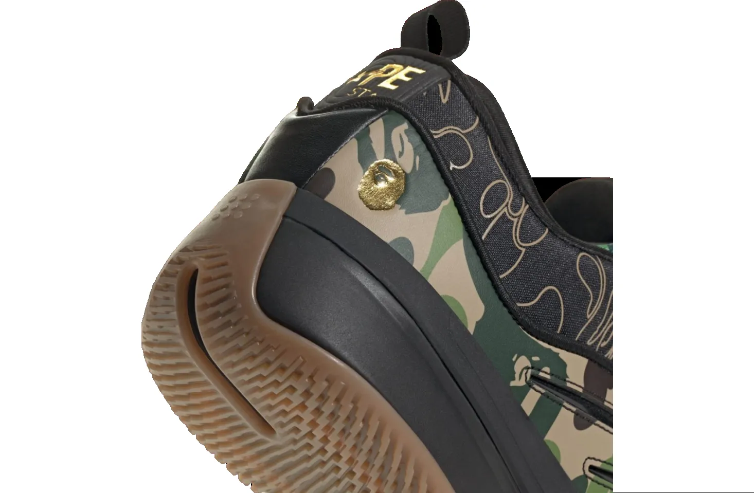 adidas x A Bathing Ape Dame 9 'Core Black Camo' JH6358 sold by KicksCrew product image thumbnail 5