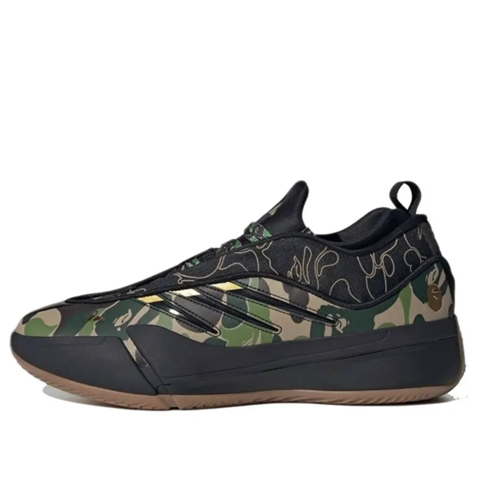 adidas x A Bathing Ape Dame 9 'Core Black Camo' JH6358 sold by KicksCrew
