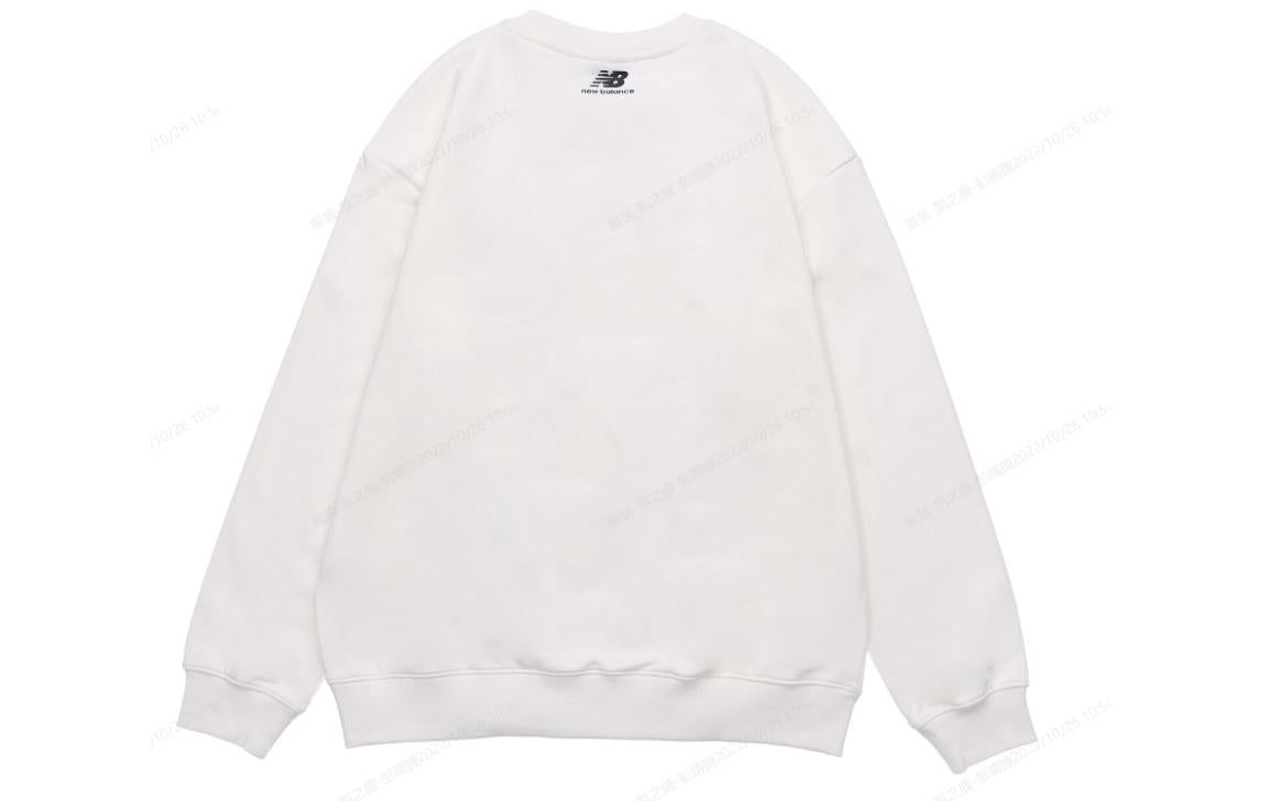 New Balance Logo Sweatshirt 'White' 5CC44343-IV sold by KicksCrew product image thumbnail 2