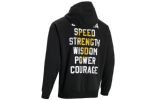 Under Armour Project Rock Black Adam Full Zip Rival Fleece Hoodie 'Black Yellow' 1377749-001 sold by KicksCrew