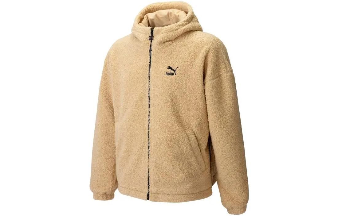 Puma EMB Sherpa Jacket 'Beige' 539568-20 sold by KicksCrew product image thumbnail 2