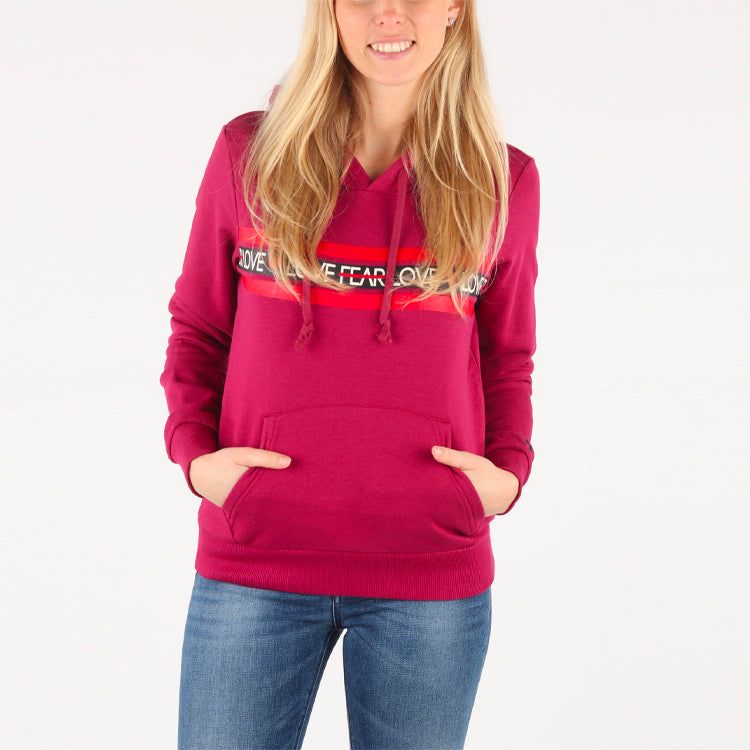 (WMNS) Converse Love the Progress Print Hoodie 'Red' 10017330-A02 sold by KicksCrew product image thumbnail 3