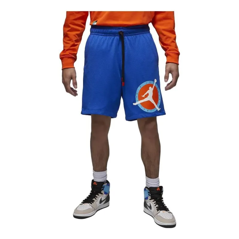 Air Jordan Flight MVP Mesh Shorts 'Blue Orange' DV7602-480 sold by KicksCrew