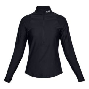 (WMNS) Under Armour Qualifier Hybrid 1/2 Zip Jacket 'Black' 1326512-001 sold by KicksCrew