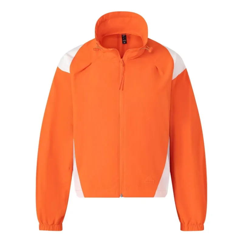 (WMNS) adidas Woven Jacket 'Orange White' JP1455 sold by KicksCrew
