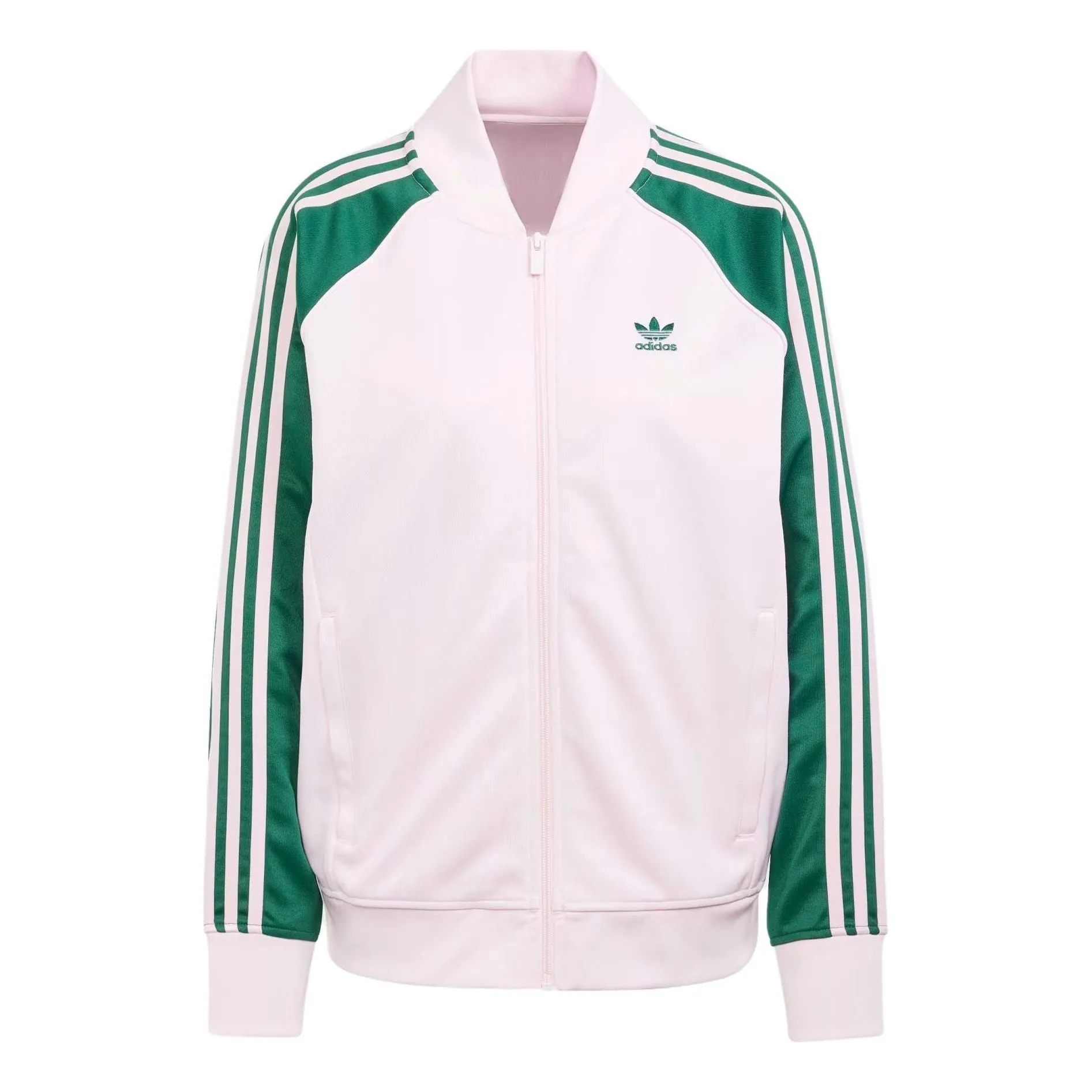 (WMNS) adidas Adicolor Classics SST Loose Track Jacket 'Pink Green' IM9821 sold by KicksCrew