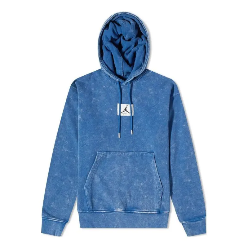 Air Jordan Essential Washed Fleece Hoodie 'Blue' DR3087-493 sold by KicksCrew
