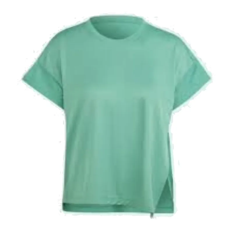 (WMNS) adidas HIIT Aeroready Quickburn Training T-Shirt Asia Sizing 'Green' HY5413 sold by KicksCrew