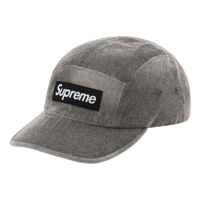 Supreme Spray Canvas Camp Cap 'Grey White Black' SUP-SS21-527 sold by KicksCrew