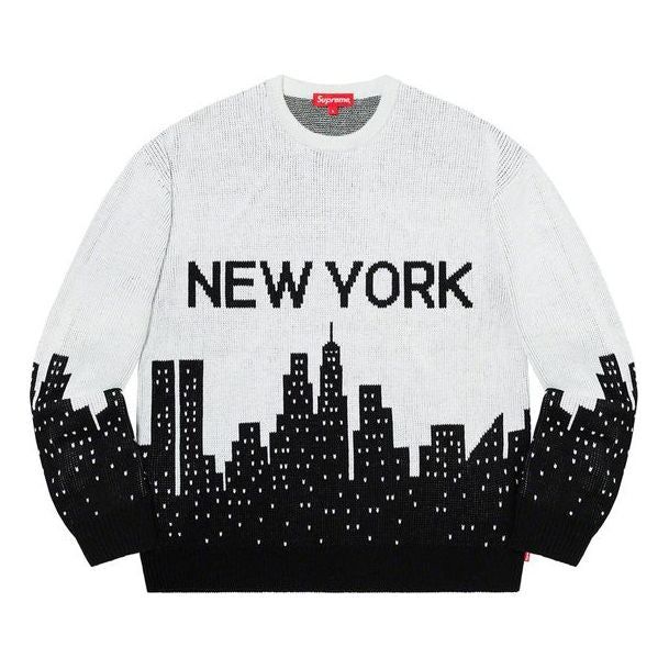 Supreme New York Sweater 'Black White' SUP-SS20-048 sold by KicksCrew