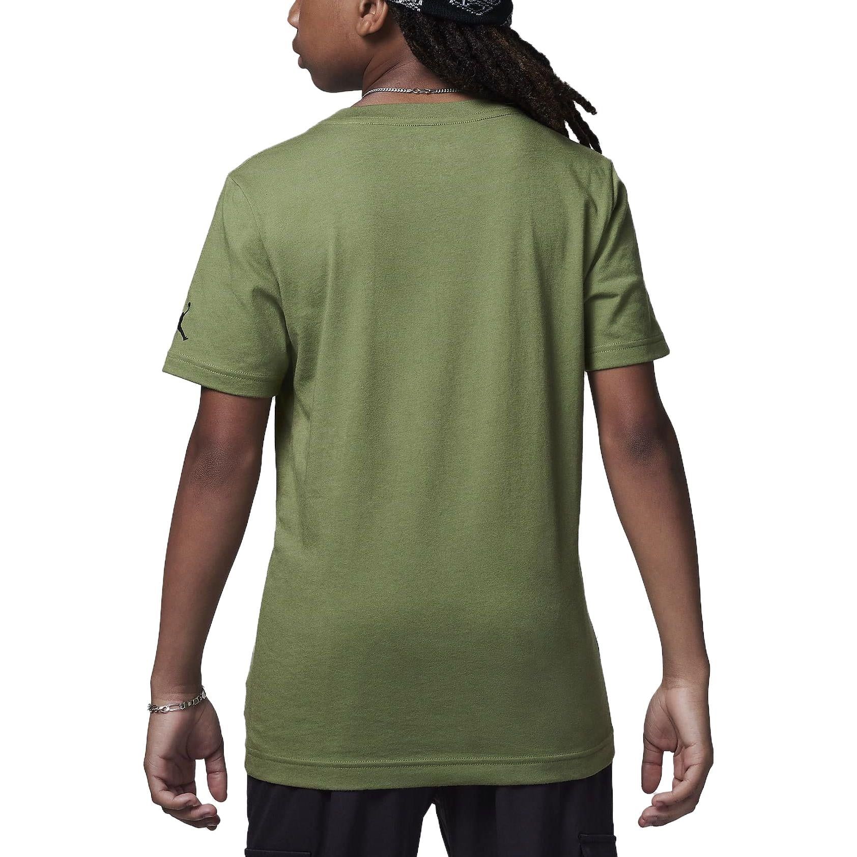 (GS) Air Jordan Air Out T-Shirt 'Light Olive' 95C815-EF9 sold by KicksCrew product image thumbnail 4