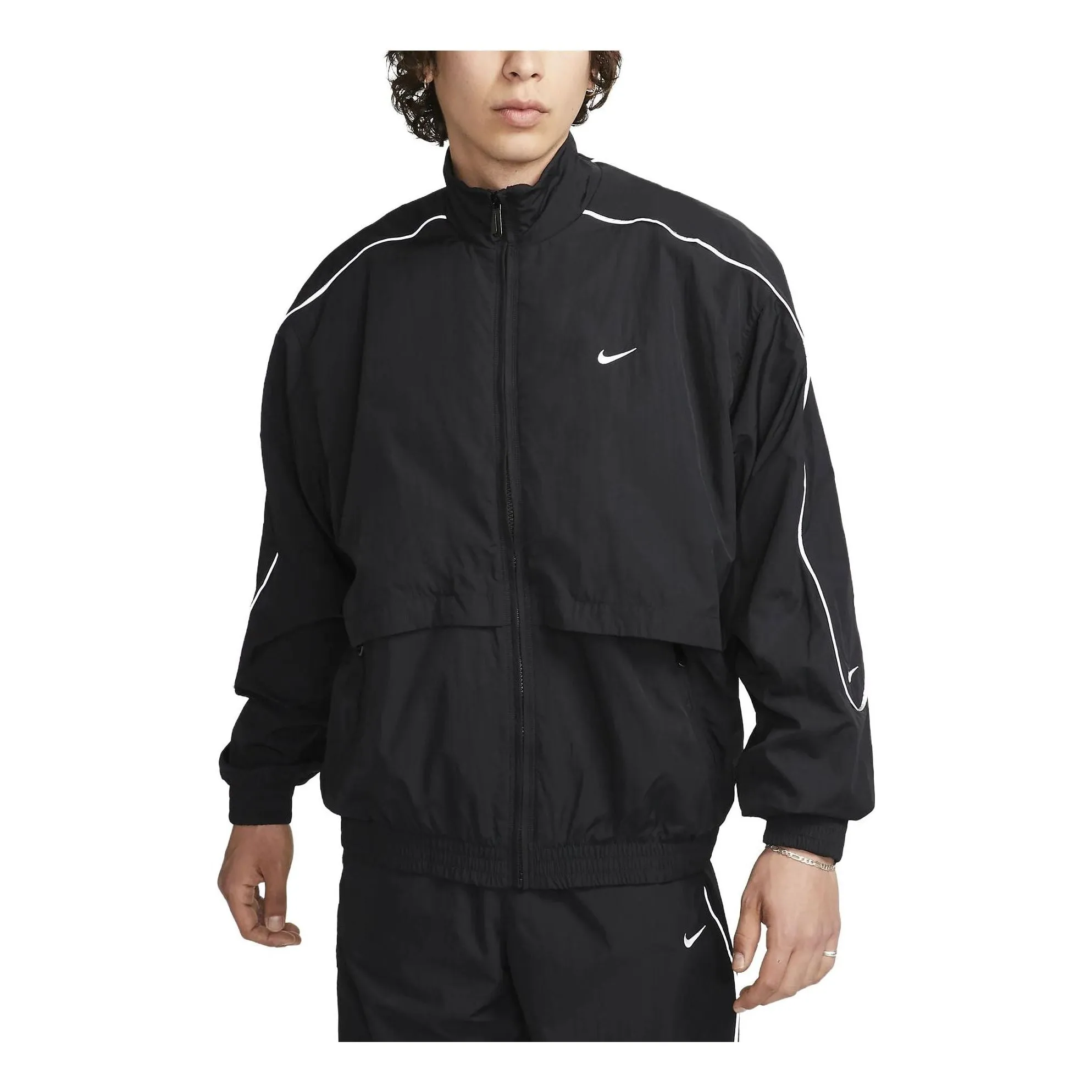 N*N様 WAKE SL Track Jacket by CCU おまけ(ステッ Nike Solo Swoosh Woven Track Jackets 'Black' FB8622-010 | Parallel