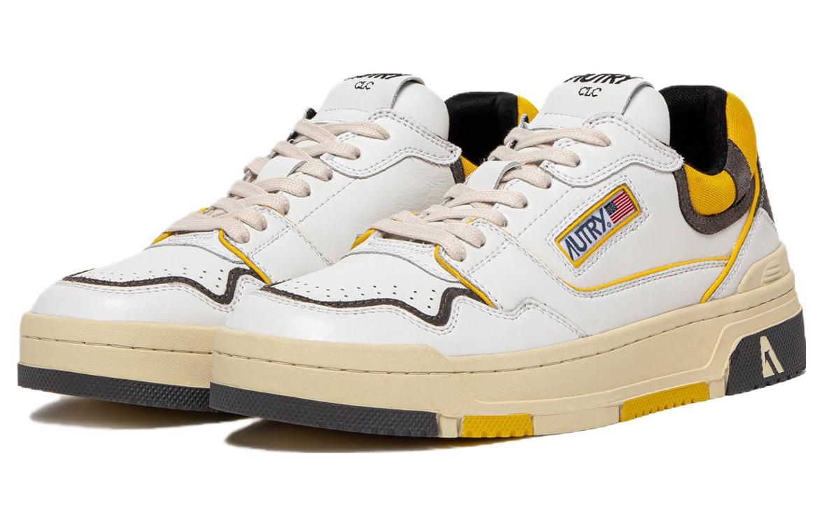 Autry CLC Leather Sneakers 'White Black Yellow' ROLM-MM10 sold by KicksCrew product image thumbnail 2