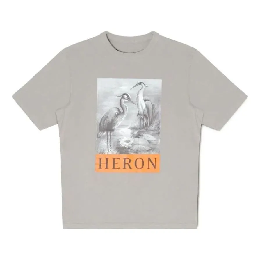 HERON PRESTON Fw22 BW T-shirt 'Grey' HMAA032S23JER0050910 sold by KicksCrew