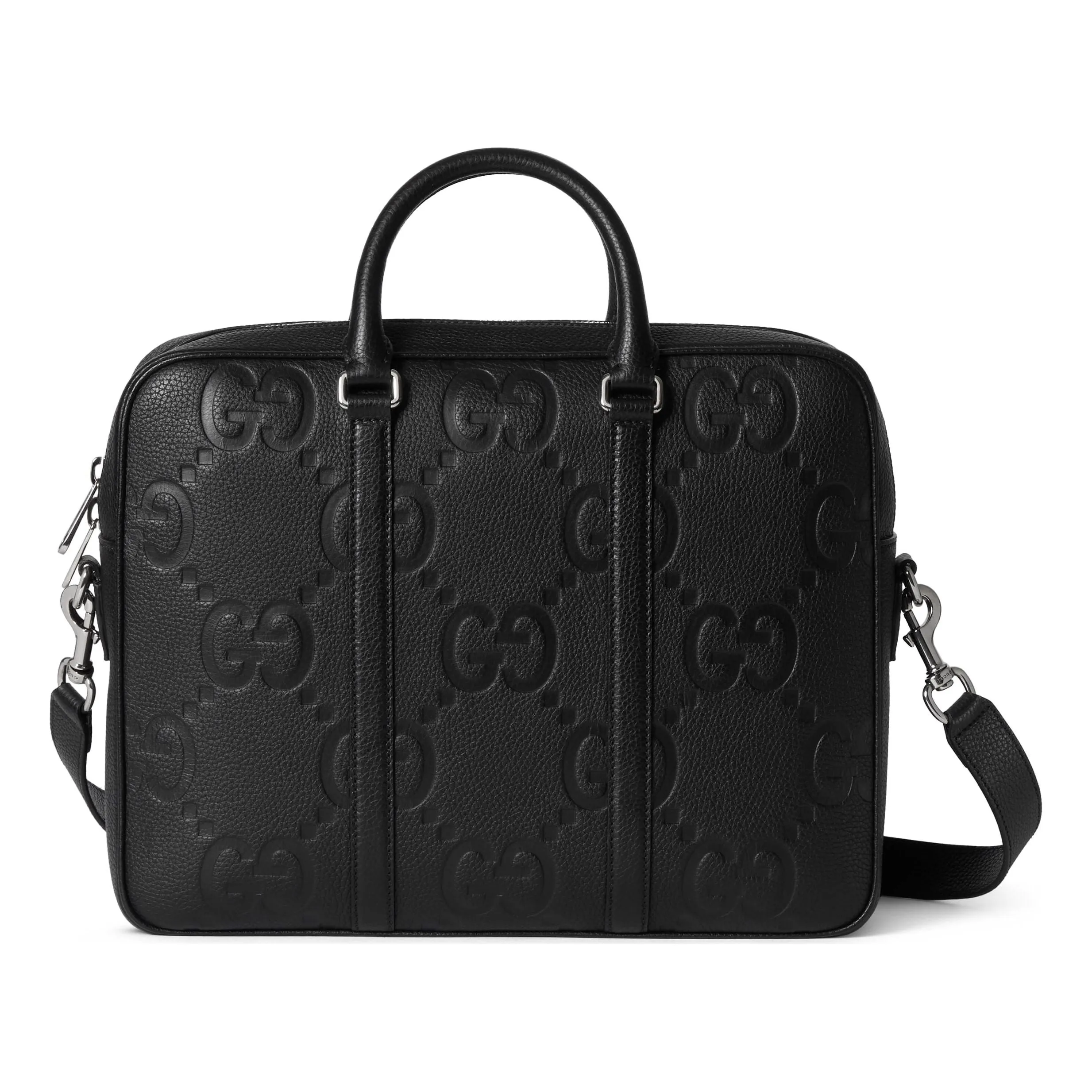 Gucci Jumbo GG Briefcase 'Black Canvas' 792264-AABY0-1000 sold by KicksCrew