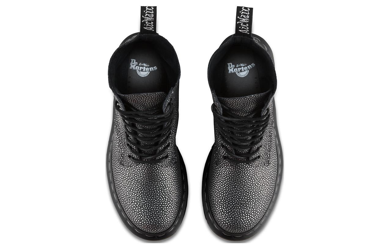 (WMNS) Dr.Martens 1460 Metallic Pebble Pascal 'Black Silver' 23139012 sold by KicksCrew product image thumbnail 5