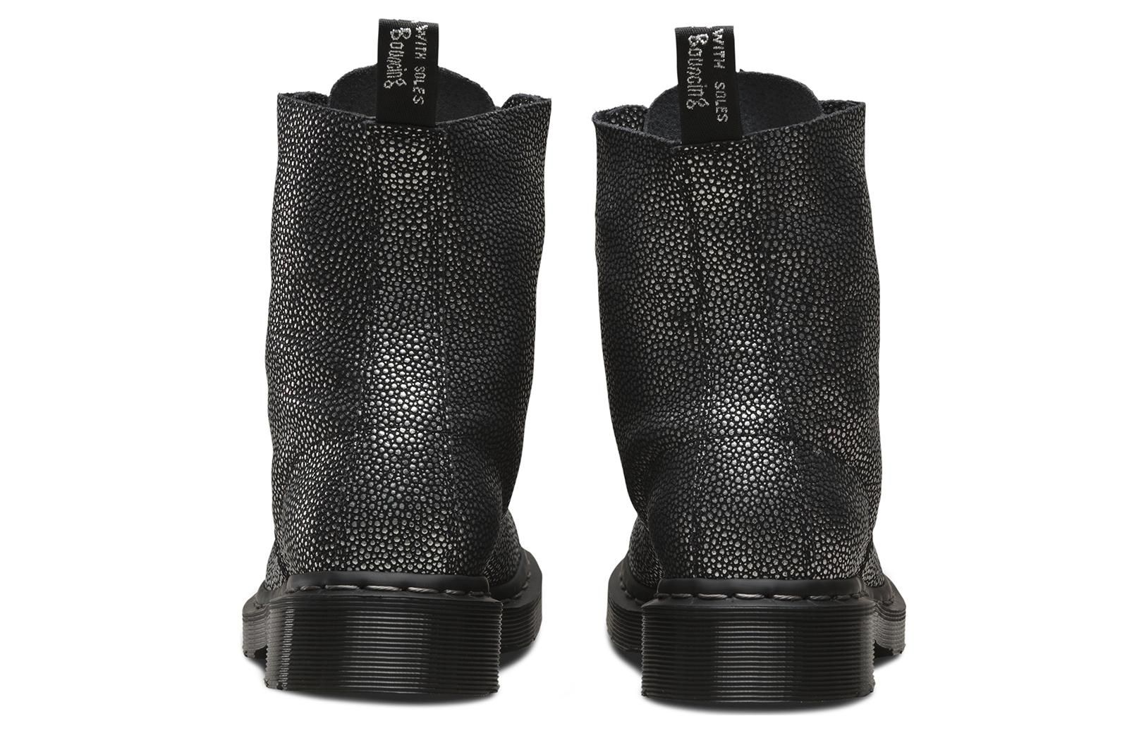 (WMNS) Dr.Martens 1460 Metallic Pebble Pascal 'Black Silver' 23139012 sold by KicksCrew product image thumbnail 4