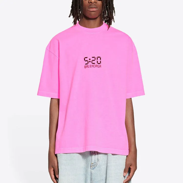 Balenciaga 5:20 Graphic T-shirt 'Pink' 612966TMVL55505 sold by KicksCrew product image thumbnail 3