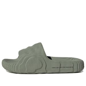 (WMNS) Adidas Adilette 22 Slides 'Silver Green Core Black' IG8264 sold by KicksCrew