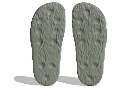 (WMNS) Adidas Adilette 22 Slides 'Silver Green Core Black' IG8264 sold by KicksCrew