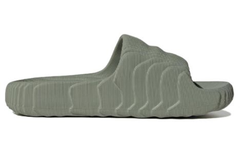 (WMNS) Adidas Adilette 22 Slides 'Silver Green Core Black' IG8264 sold by KicksCrew