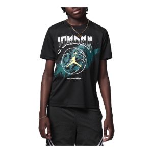 (GS) Air Jordan Sport 85 Graphic T-Shirt 'Black Green' FV2853-010 sold by KicksCrew