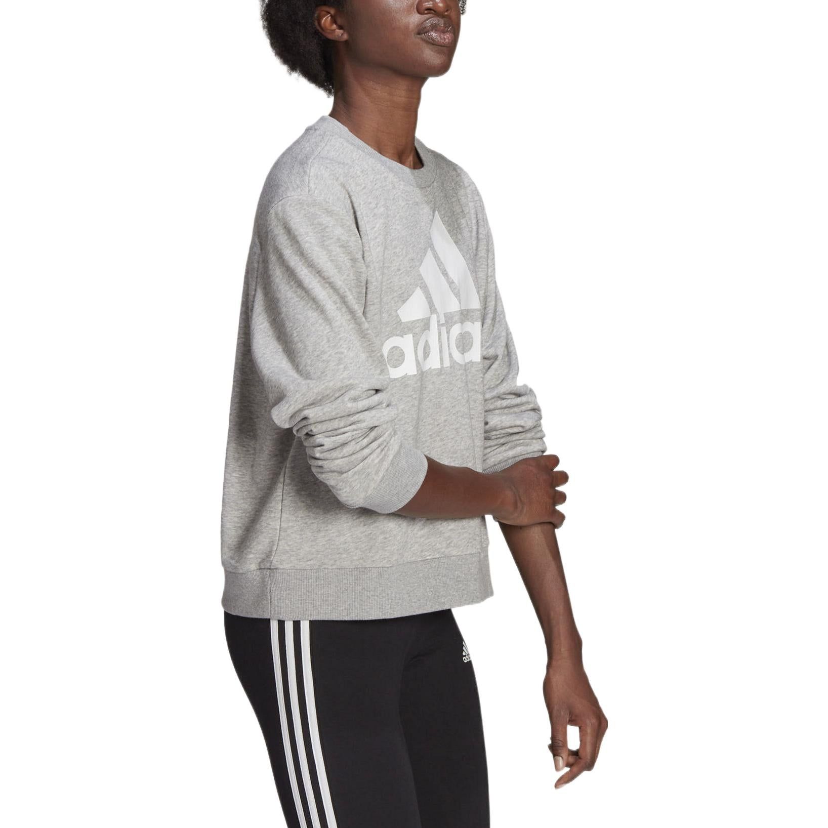 (WMNS) Adidas Essentials Logo Loose Jumper 'Grey' HD1753 sold by KicksCrew product image thumbnail 3