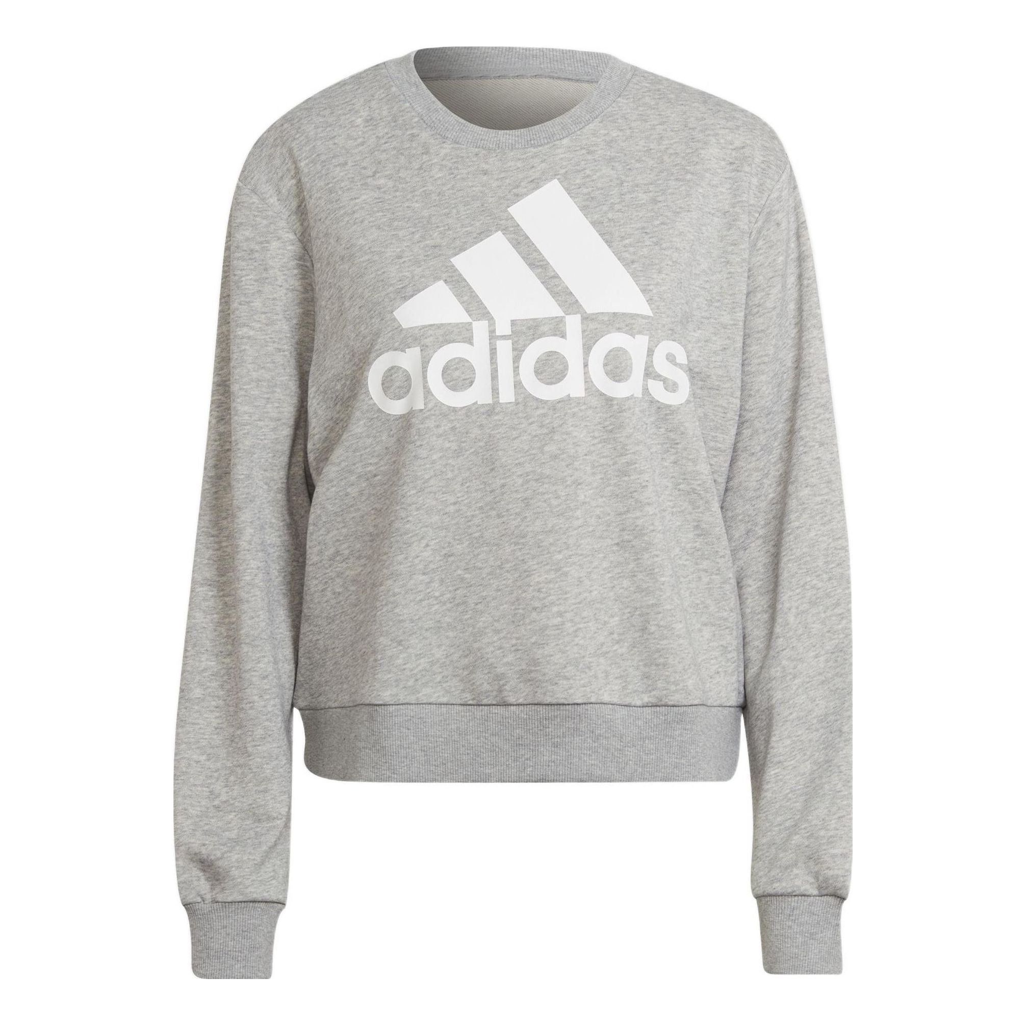 (WMNS) Adidas Essentials Logo Loose Jumper 'Grey' HD1753 sold by KicksCrew