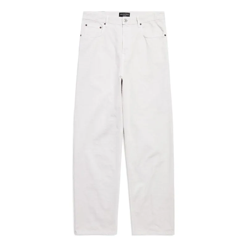 (WMNS) Balenciaga Loose Fit Jeans 'White Denim' 736540TNW039020 sold by KicksCrew