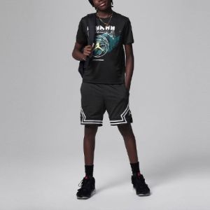 (GS) Air Jordan Sport 85 Graphic T-Shirt 'Black Green' FV2853-010 sold by KicksCrew