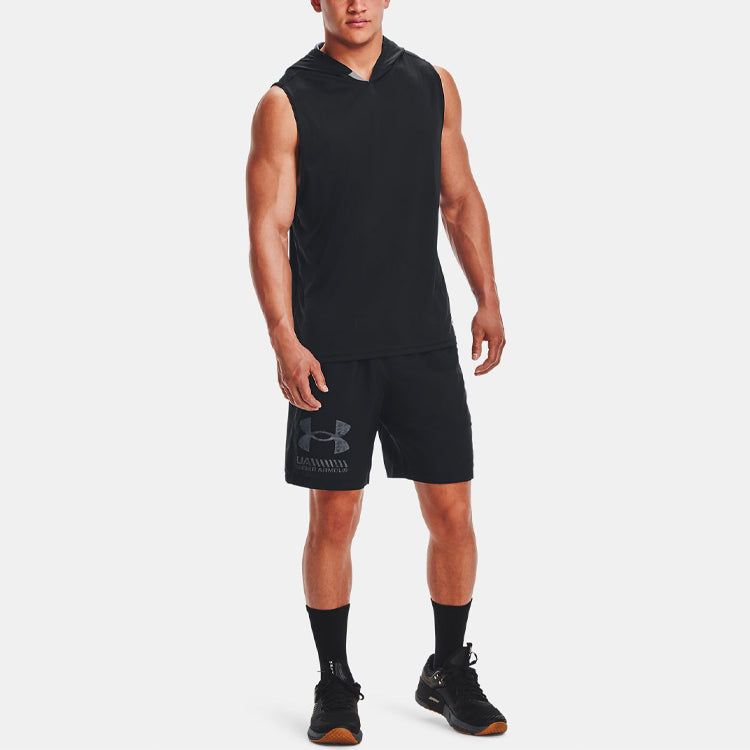 Under Armour Woven Graphic Sports Shorts 'Black Grey' 1362286-001 sold by KicksCrew product image thumbnail 3