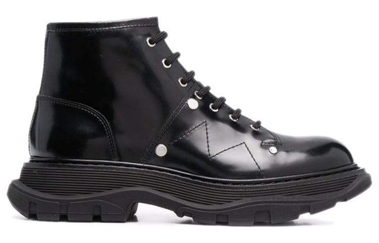 Alexander McQueen Ankle Leather Boot 'Black' 595469WHZ811081 sold by KicksCrew product image thumbnail 3