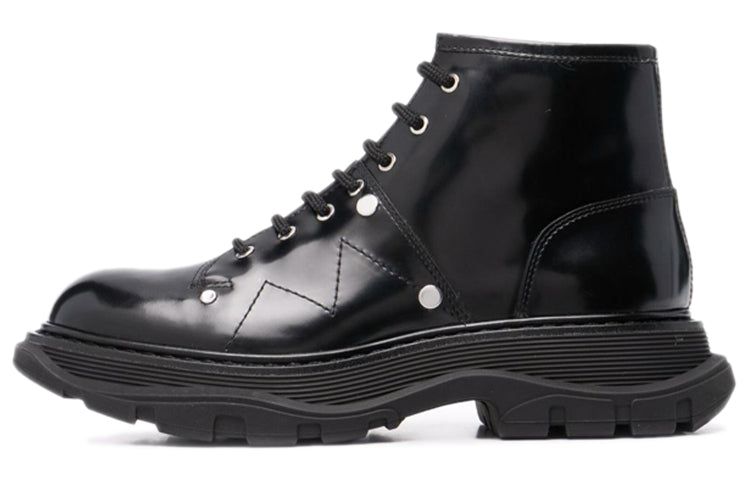 Alexander McQueen Ankle Leather Boot 'Black' 595469WHZ811081 sold by KicksCrew product image thumbnail 2