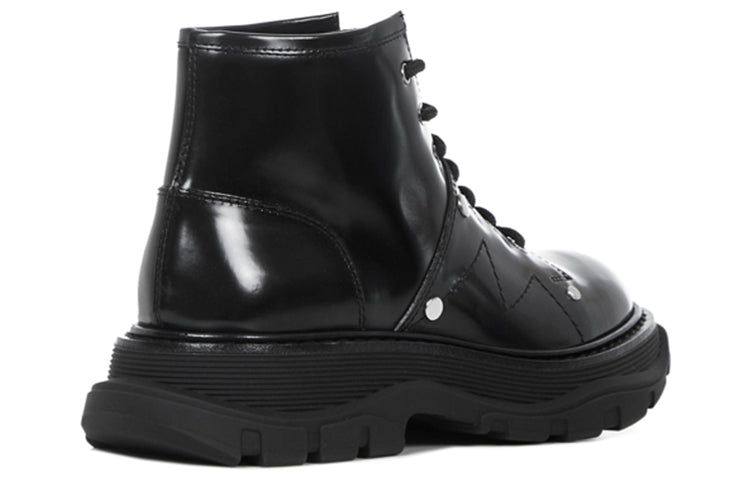 Alexander McQueen Ankle Leather Boot 'Black' 595469WHZ811081 sold by KicksCrew product image thumbnail 5