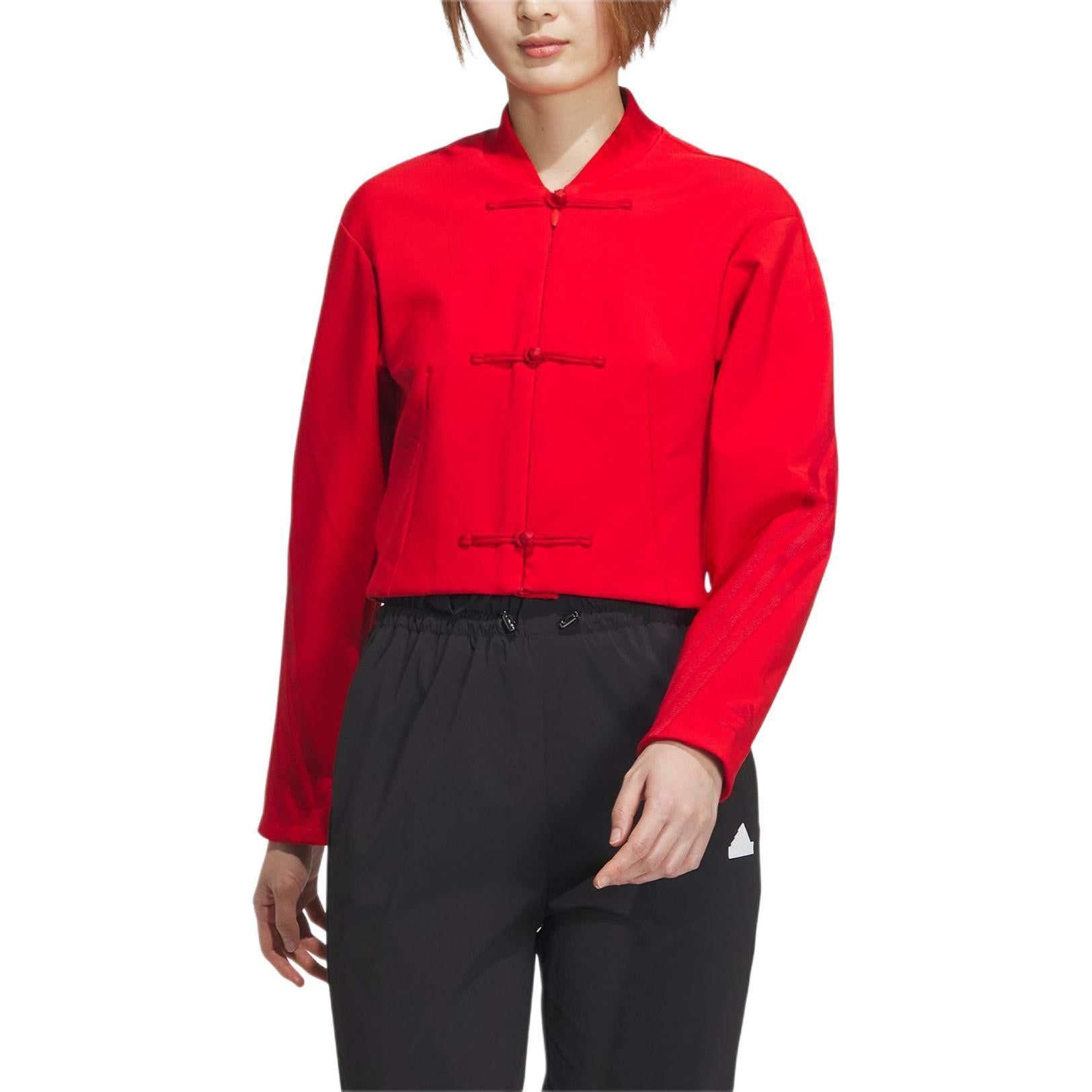 (WMNS) adidas x Samuel Gui Yang Jacket 'Red' JF6664 sold by KicksCrew product image thumbnail 3