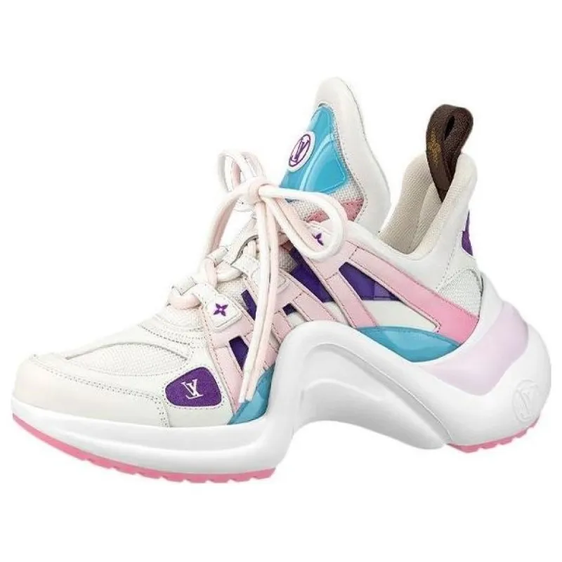 (WMNS) LOUIS VUITTON Archlight 1.0 Sneakers 'White Purple Pink' 1A9S78 sold by KicksCrew